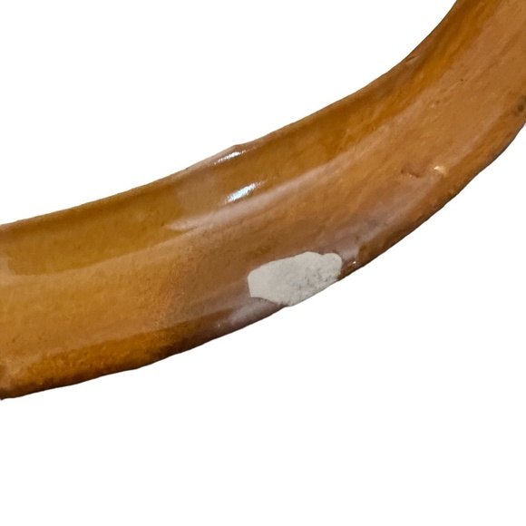 Set Of 2 Vintage 3D Medallion Ceramic Large Wall Hanging Decor Yellow Mustard - Picture 12 of 12